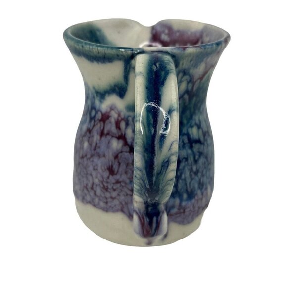 Signed Prescott Arizona Art Pottery Small Pitcher Creamer Tie-Dye Eileen Church - Picture 4 of 11